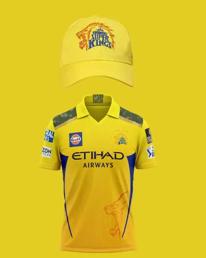 CSK Jersey + Cap Combo Sale